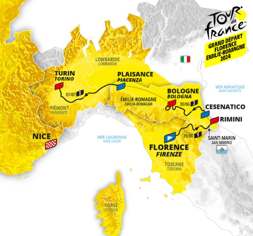 Grand Départ del Tour de France 2024 da Firenze