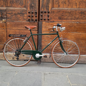 Bicicletta vintage con sella Brooks e cambio a 6 velocità