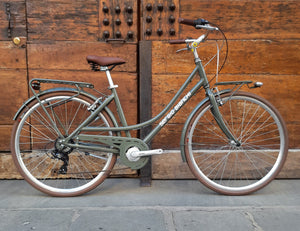 Bicicletta vintage in alluminio con telaio doppia frasca Sergio Bianchi Firenze