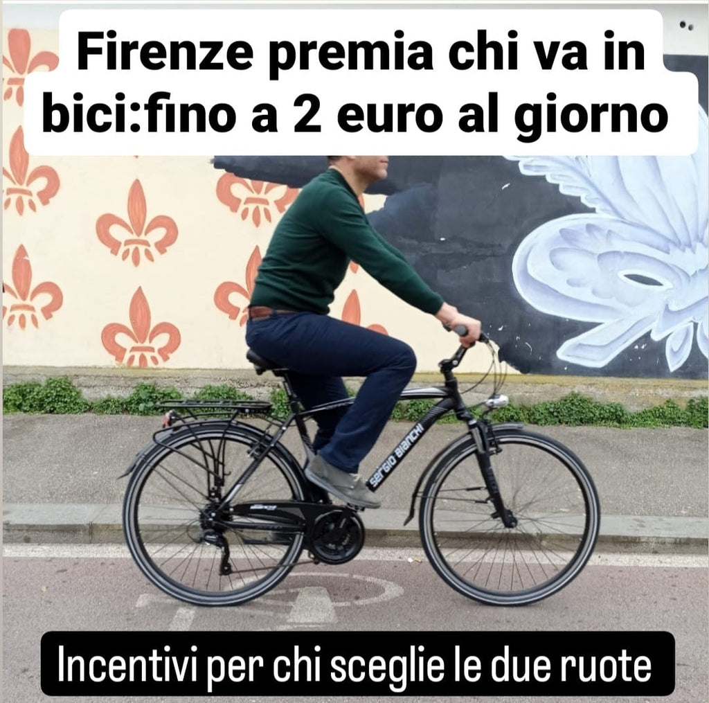 Firenze premia chi va in bici: fino a un massimo di 30 euro al mese