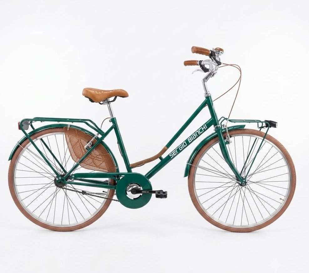 Klassisches holländisches Fahrrad mit Stahlrahmen