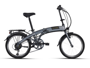 Bici elettrica pieghevole con ruote 20" e cambio 6 velocità.