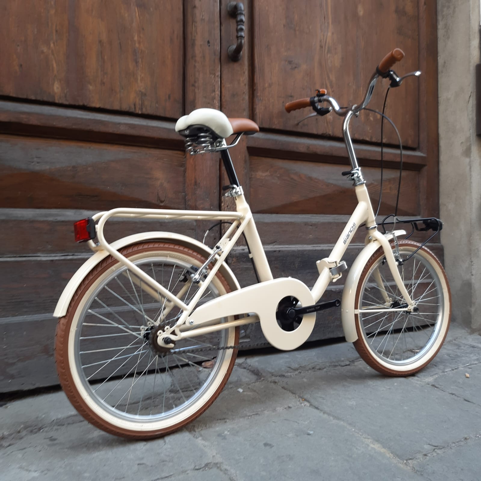 Vintage-Klappfahrrad in Creme, 20