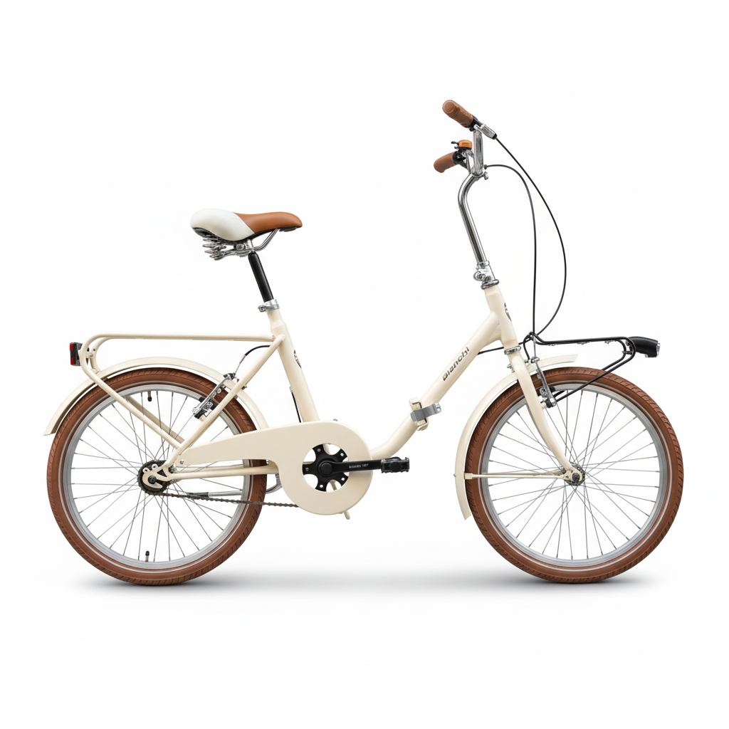 Vintage-Klappfahrrad in Creme, 20