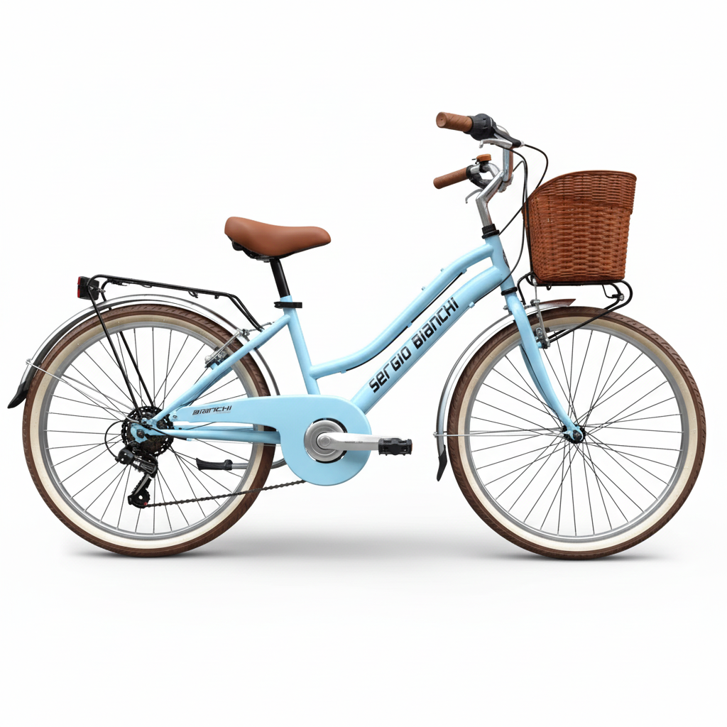 Vintage Fahrrad 24 Zoll Mädchen Hellblau Shimano 6G