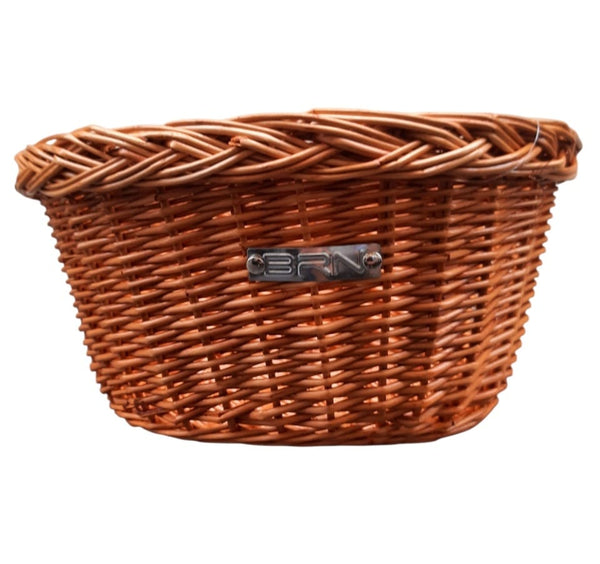 Cestino Bici In Rattan Naturale Fatto A Mano Con Portabicchiere – Per Manubrio Anteriore, Vintage Per Beach Cruiser E Scooter - 3