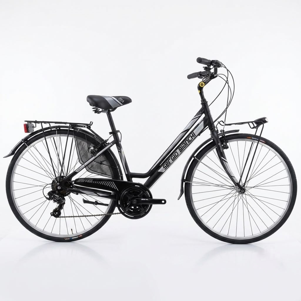 Women's City Bike Aluminum 21-Speed Shimano