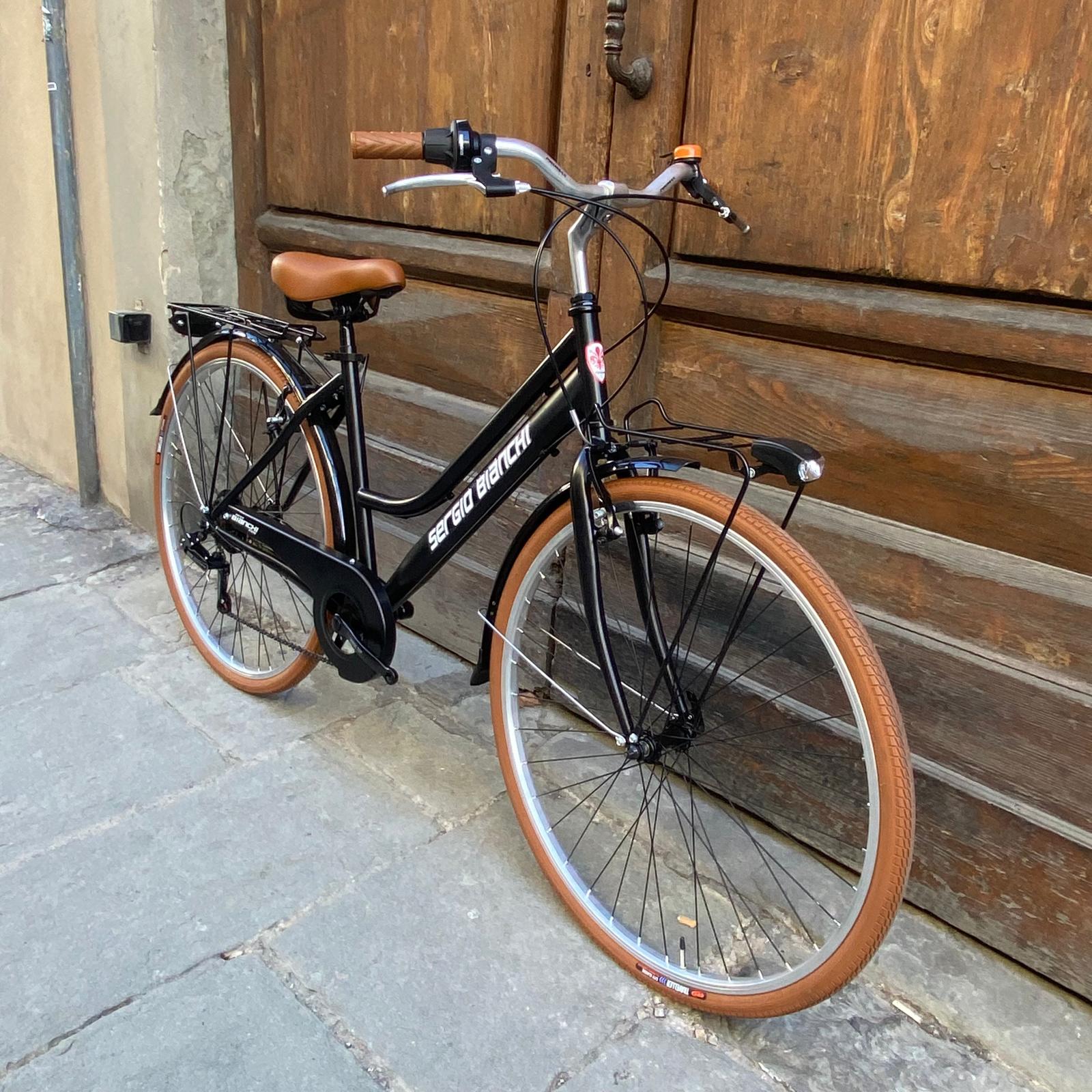 Citybike Damen Vintage Schwarz 28