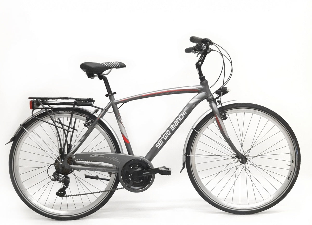 Citybike Herren 21 Gänge Aluminium Shimano Pannensicher 28