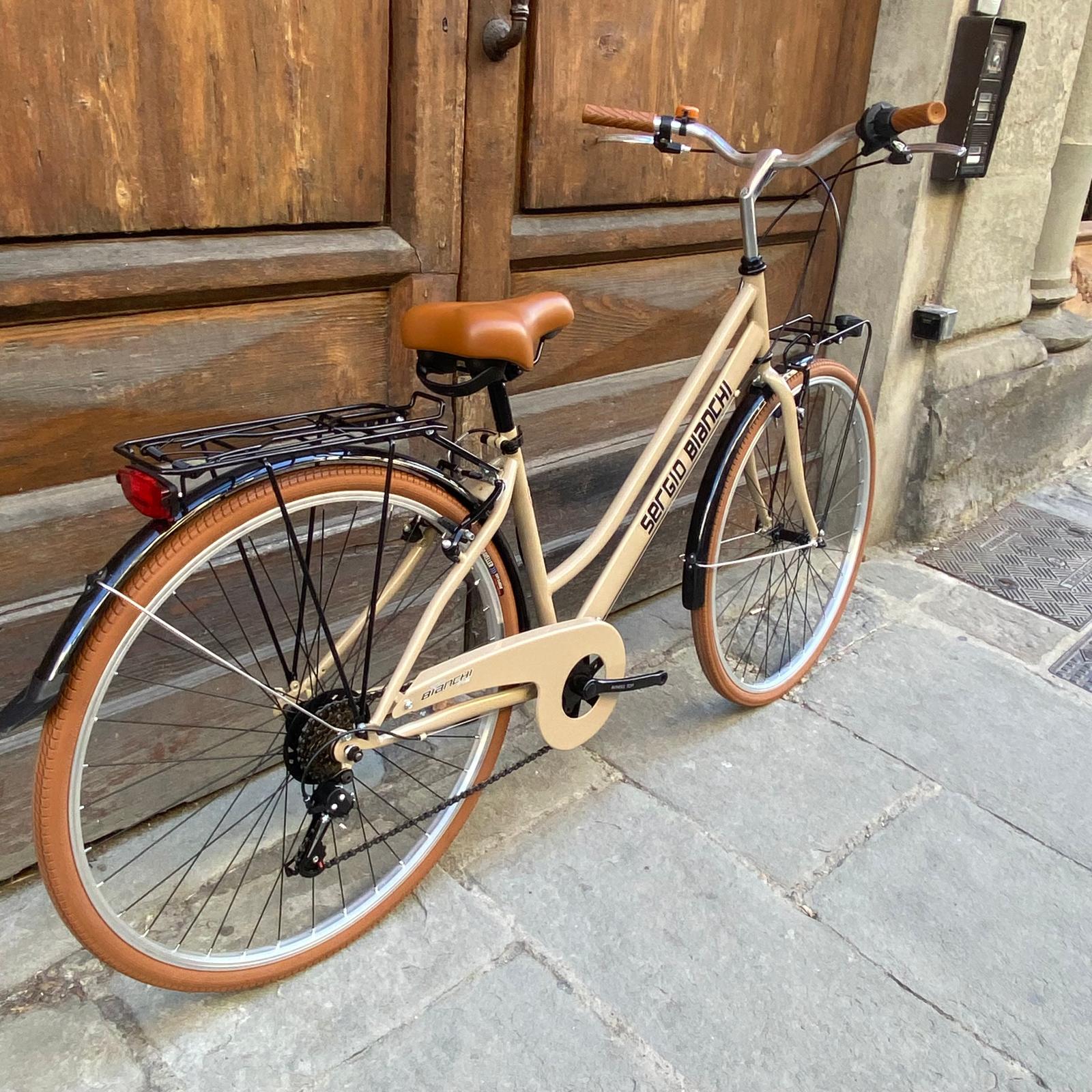 Citybike für Damen, Vintage Nocciola, 28