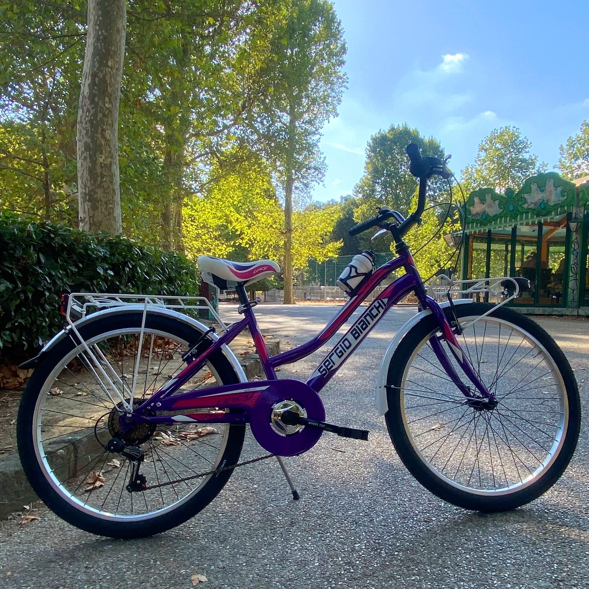 Canellini Mtb Da Bambina 24 Bicicleta Niño Años Bicicleta MTB Niña