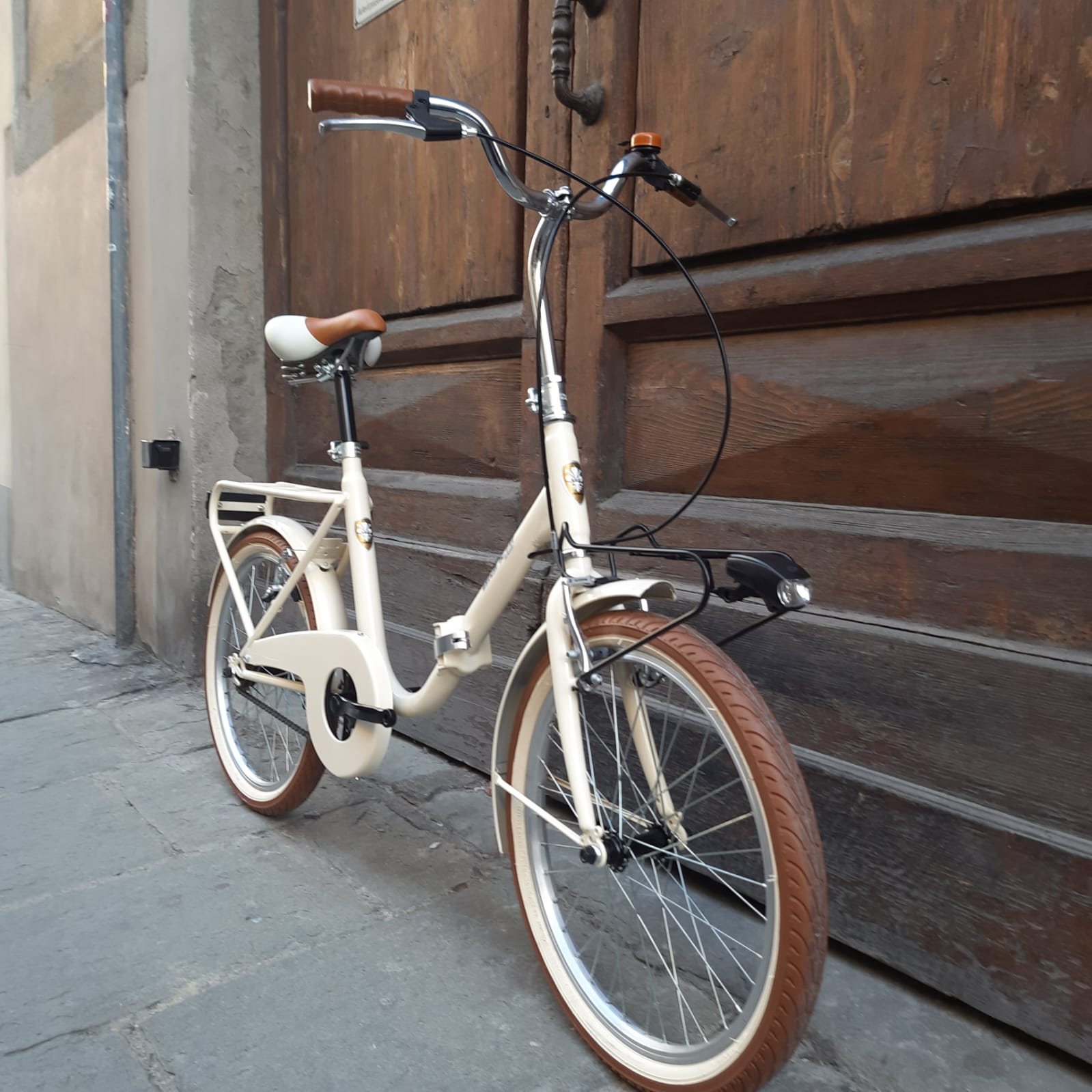 video bici pieghevole panna vintage