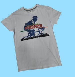 T-shirt con Skyline di Firenze