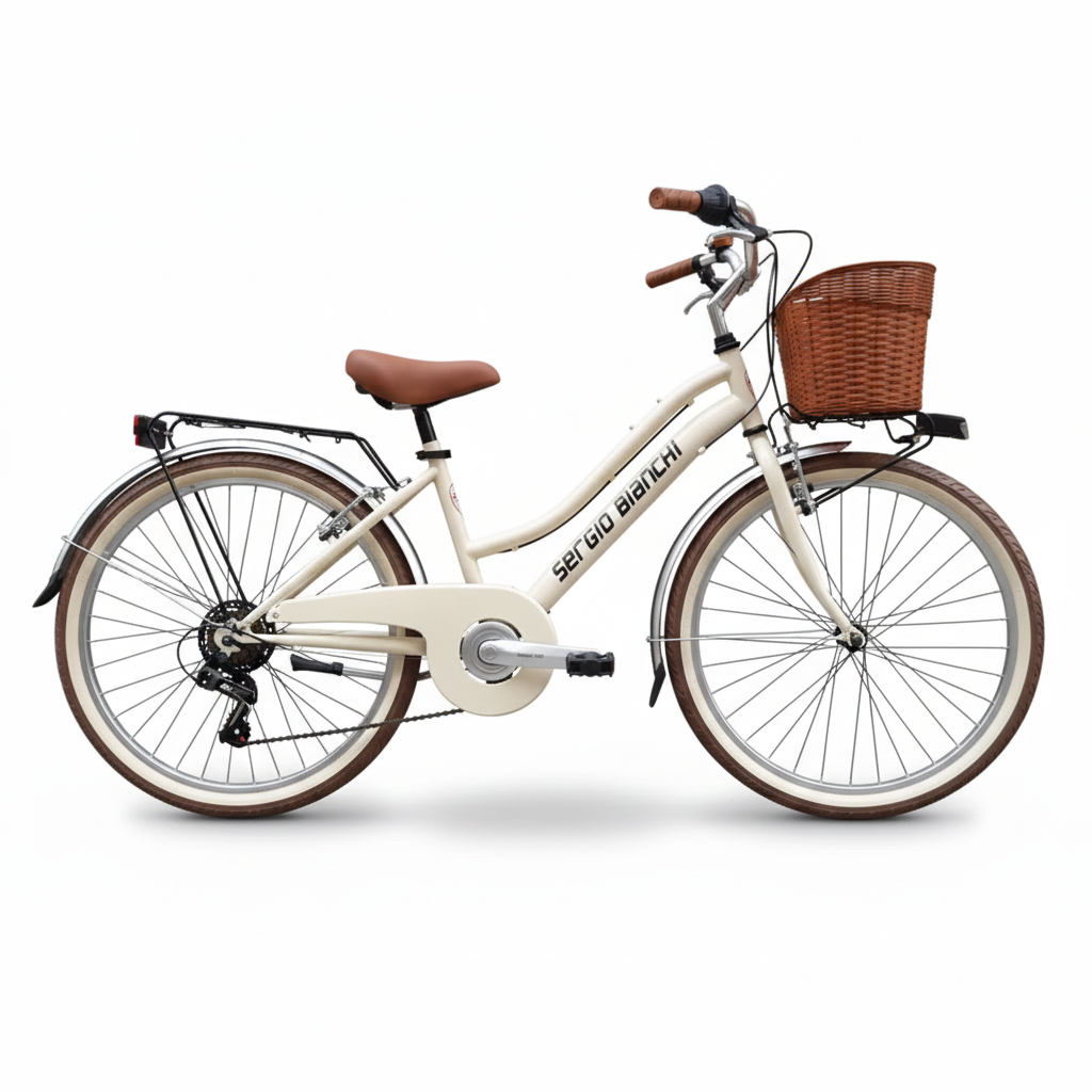 Vintage Fahrrad 24 Zoll Mädchen Creme Shimano 6G
